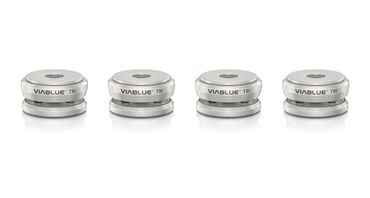 VIABLUE™ Hs Pointes pour Haut-Parleur Tourne-Disque Etc 4er Set Noir 50040
